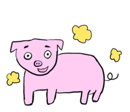 eyebrow/animal sticker #4094483