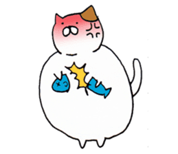 Fat cat is cute sticker #4094699