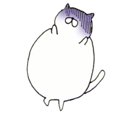 Fat cat is cute sticker #4094714
