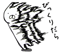 Shizuoka-ben rabbit and cat sticker #4094762