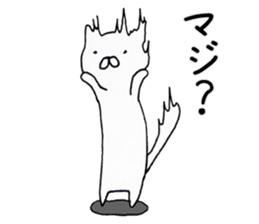 Shizuoka-ben rabbit and cat sticker #4094772