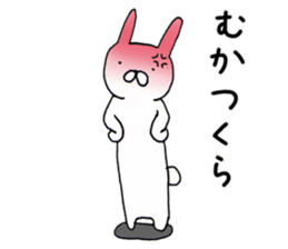 Shizuoka-ben rabbit and cat sticker #4094780