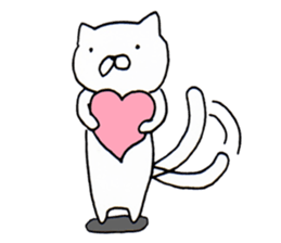 Shizuoka-ben rabbit and cat sticker #4094782