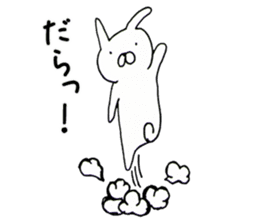 Shizuoka-ben rabbit and cat sticker #4094786