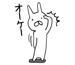 Shizuoka-ben rabbit and cat sticker #4094791