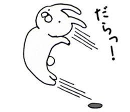 Shizuoka-ben rabbit and cat sticker #4094799