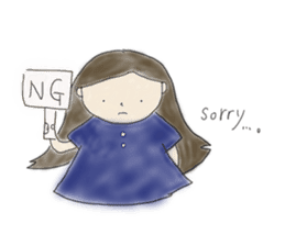 Always , at any time , girl sticker #4094802