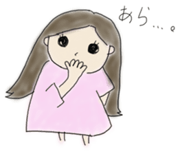 Always , at any time , girl sticker #4094805