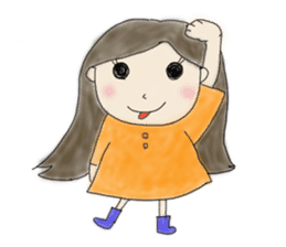 Always , at any time , girl sticker #4094808