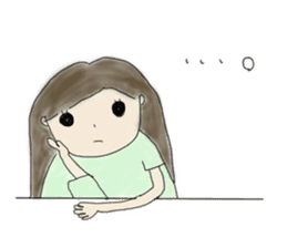 Always , at any time , girl sticker #4094809