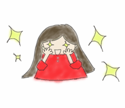 Always , at any time , girl sticker #4094810