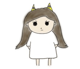 Always , at any time , girl sticker #4094813