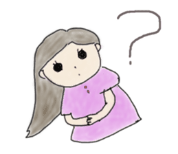 Always , at any time , girl sticker #4094815