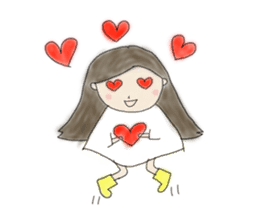 Always , at any time , girl sticker #4094818