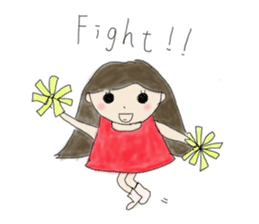 Always , at any time , girl sticker #4094820