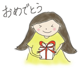 Always , at any time , girl sticker #4094824