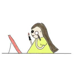 Always , at any time , girl sticker #4094830