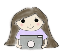 Always , at any time , girl sticker #4094831