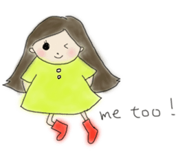 Always , at any time , girl sticker #4094834