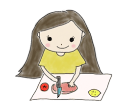 Always , at any time , girl sticker #4094836