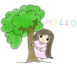 Always , at any time , girl sticker #4094837