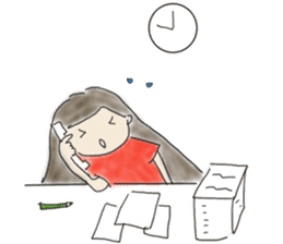 Always , at any time , girl sticker #4094838