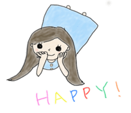 Always , at any time , girl sticker #4094839