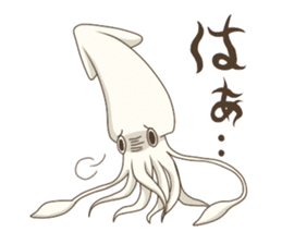 Pleasant squid sticker #4095723