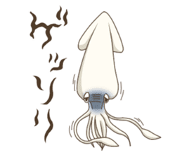 Pleasant squid sticker #4095724