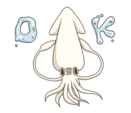 Pleasant squid sticker #4095727
