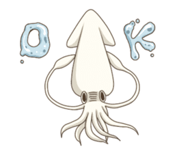Pleasant squid sticker #4095727