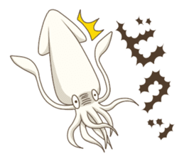 Pleasant squid sticker #4095733