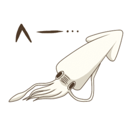 Pleasant squid sticker #4095743