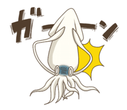 Pleasant squid sticker #4095747