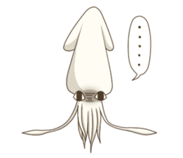 Pleasant squid sticker #4095748