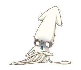 Pleasant squid sticker #4095749