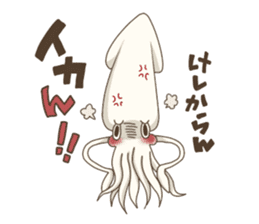 Pleasant squid sticker #4095751