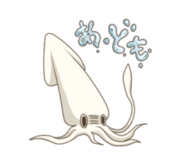 Pleasant squid sticker #4095758