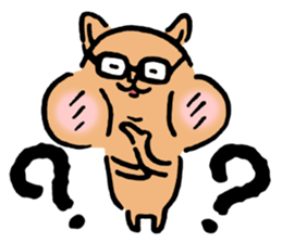 Small squirrel by cadisiro sticker #4096229