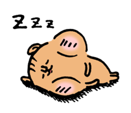 Small squirrel by cadisiro sticker #4096238