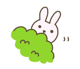 Cute animals. Rabbit, panda, bear, cat. sticker #4096522