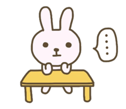 Cute animals. Rabbit, panda, bear, cat. sticker #4096525