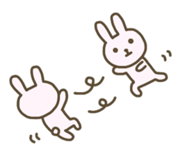 Cute animals. Rabbit, panda, bear, cat. sticker #4096527