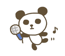 Cute animals. Rabbit, panda, bear, cat. sticker #4096528