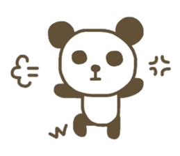 Cute animals. Rabbit, panda, bear, cat. sticker #4096530