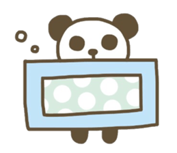 Cute animals. Rabbit, panda, bear, cat. sticker #4096531