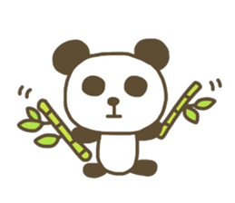 Cute animals. Rabbit, panda, bear, cat. sticker #4096533