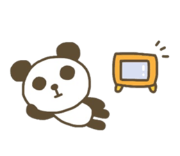 Cute animals. Rabbit, panda, bear, cat. sticker #4096535