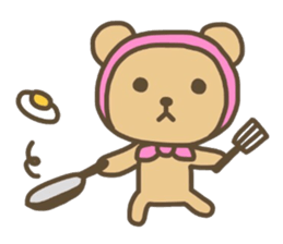 Cute animals. Rabbit, panda, bear, cat. sticker #4096542