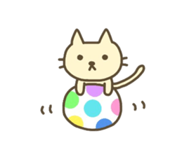 Cute animals. Rabbit, panda, bear, cat. sticker #4096545